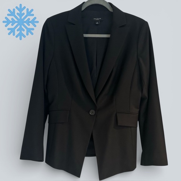Ann Taylor Jackets & Blazers - ❄️ Ann Taylor Classic Single Button Jacket. Black. Size 8.